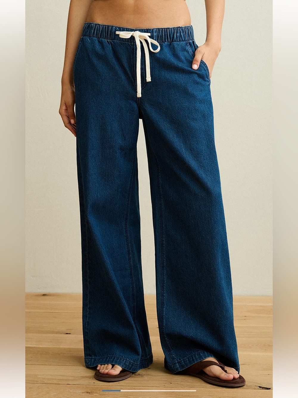 NWOT AE Low-Rise Baggy Ultra-Wide Leg Jean